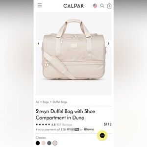 Calpak Stevyn Duffel Dune